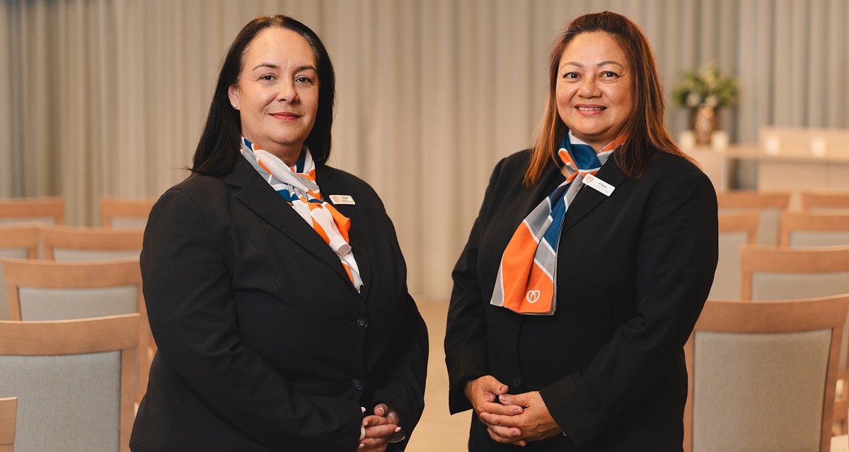 two female funeral directors