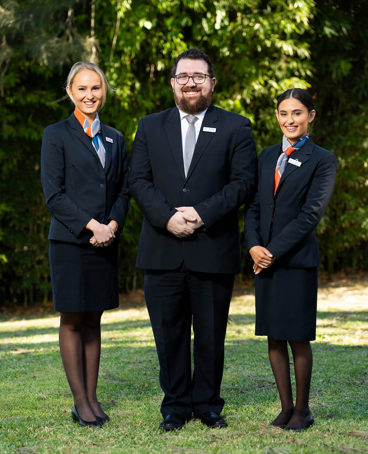 team of funeral arrangers